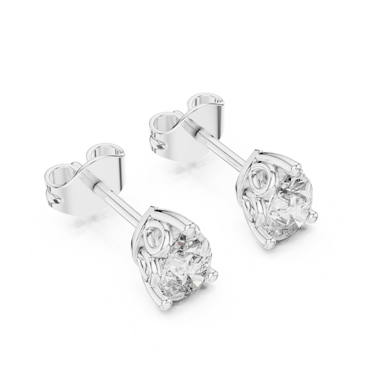 Mixed Shape Lab Grown Diamond Stud Earrings