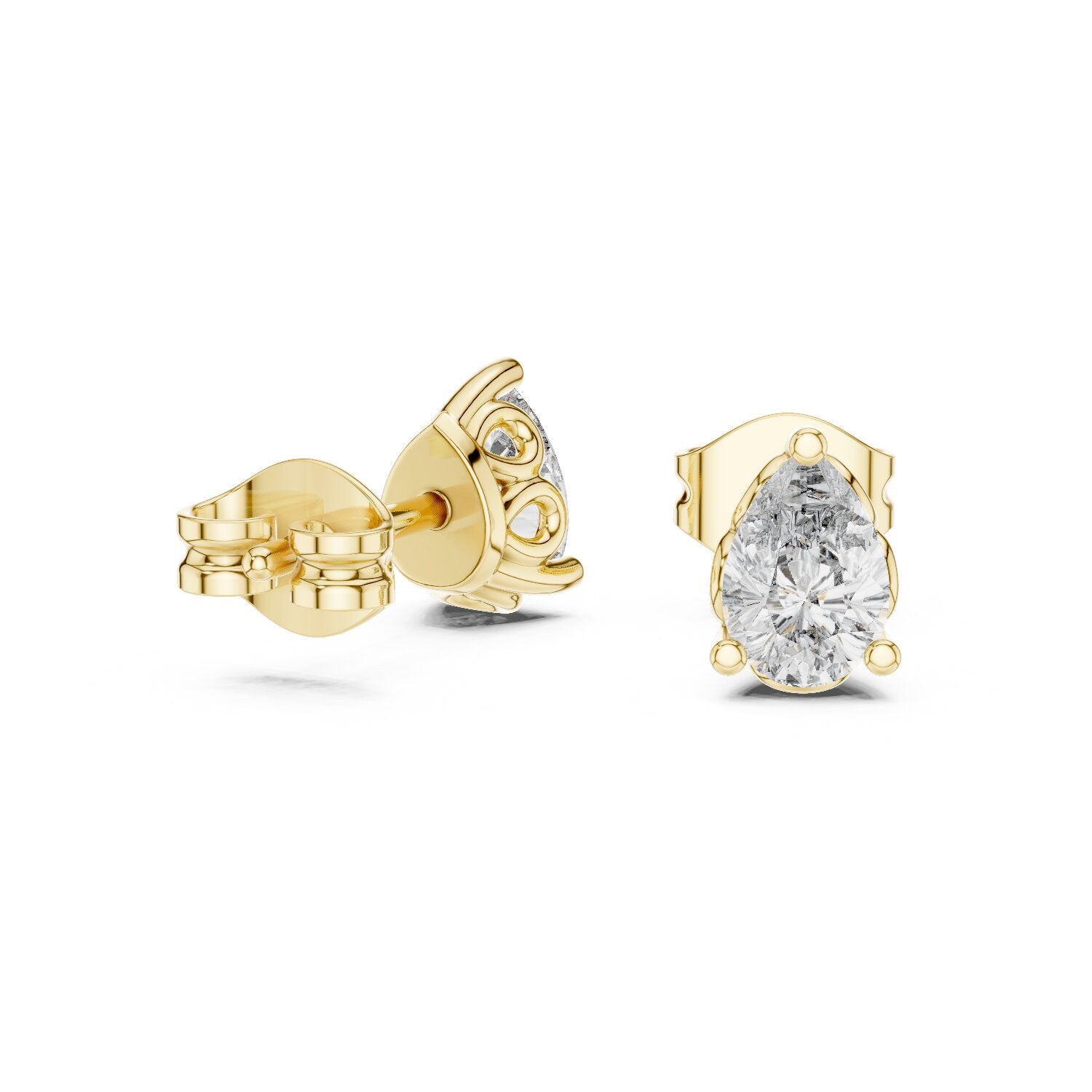 Mixed Shape Lab Grown Diamond Stud Earrings