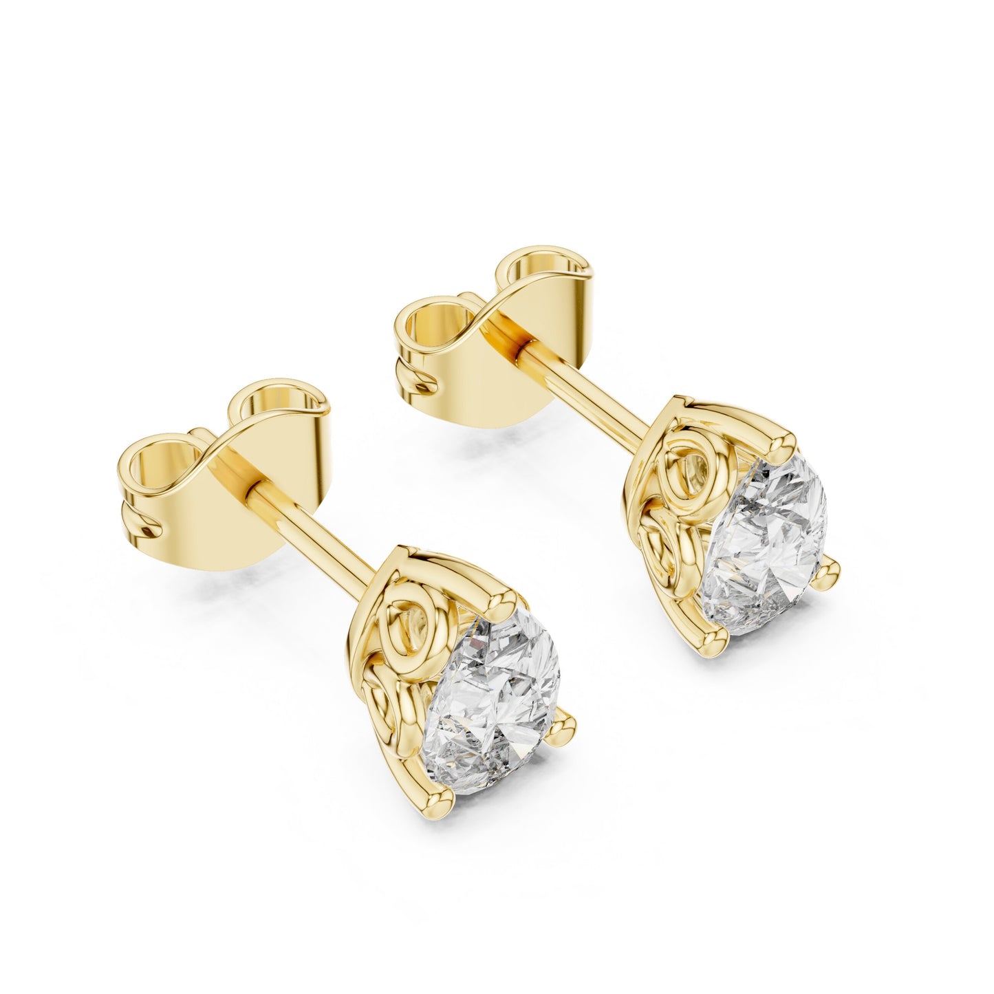 Mixed Shape Lab Grown Diamond Stud Earrings
