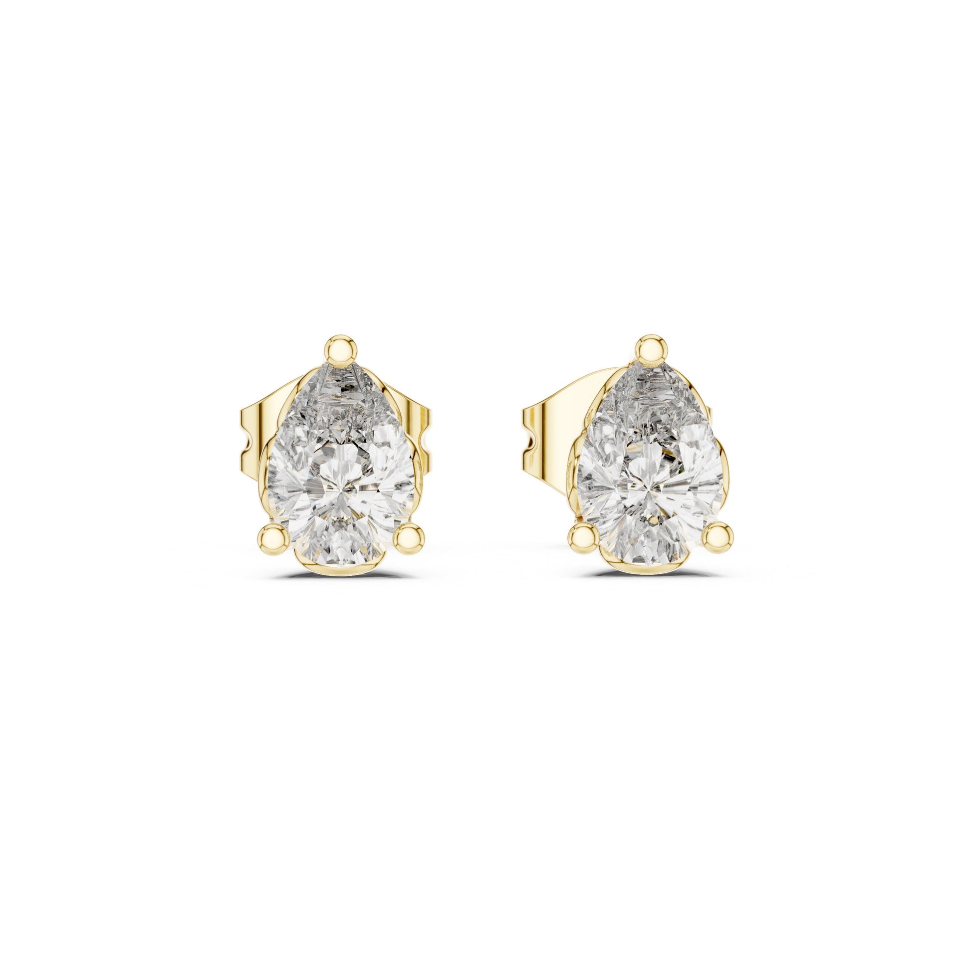 Mixed Shape Lab Grown Diamond Stud Earrings