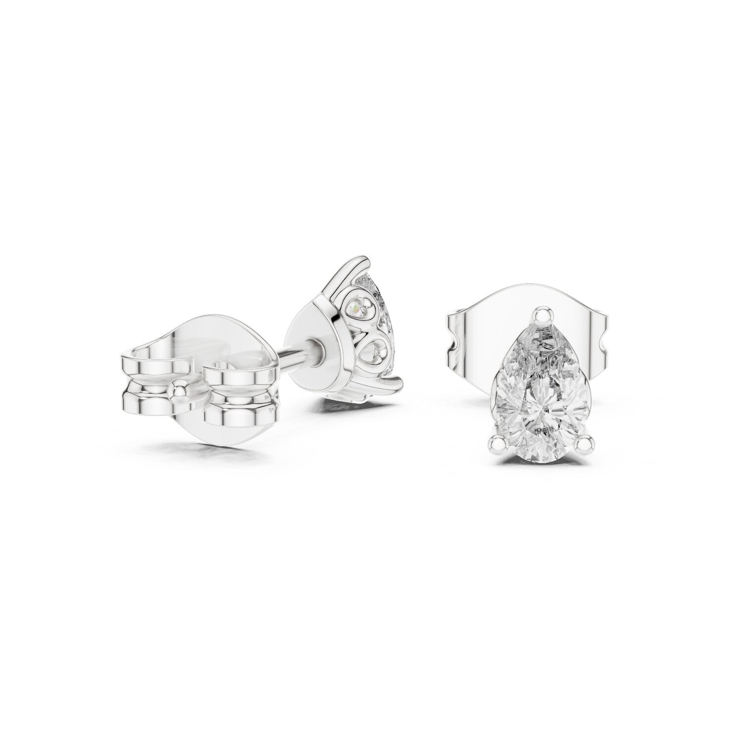Pear Stud Lab Grown Diamond Earrings