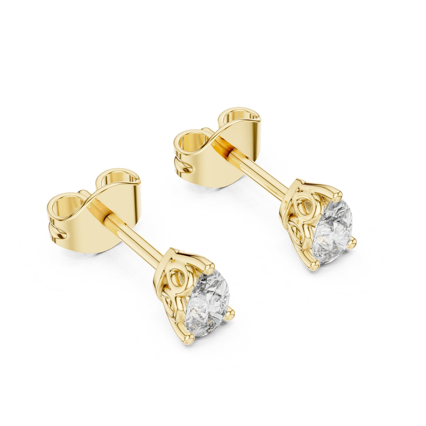 Pear Stud Lab Grown Diamond Earrings