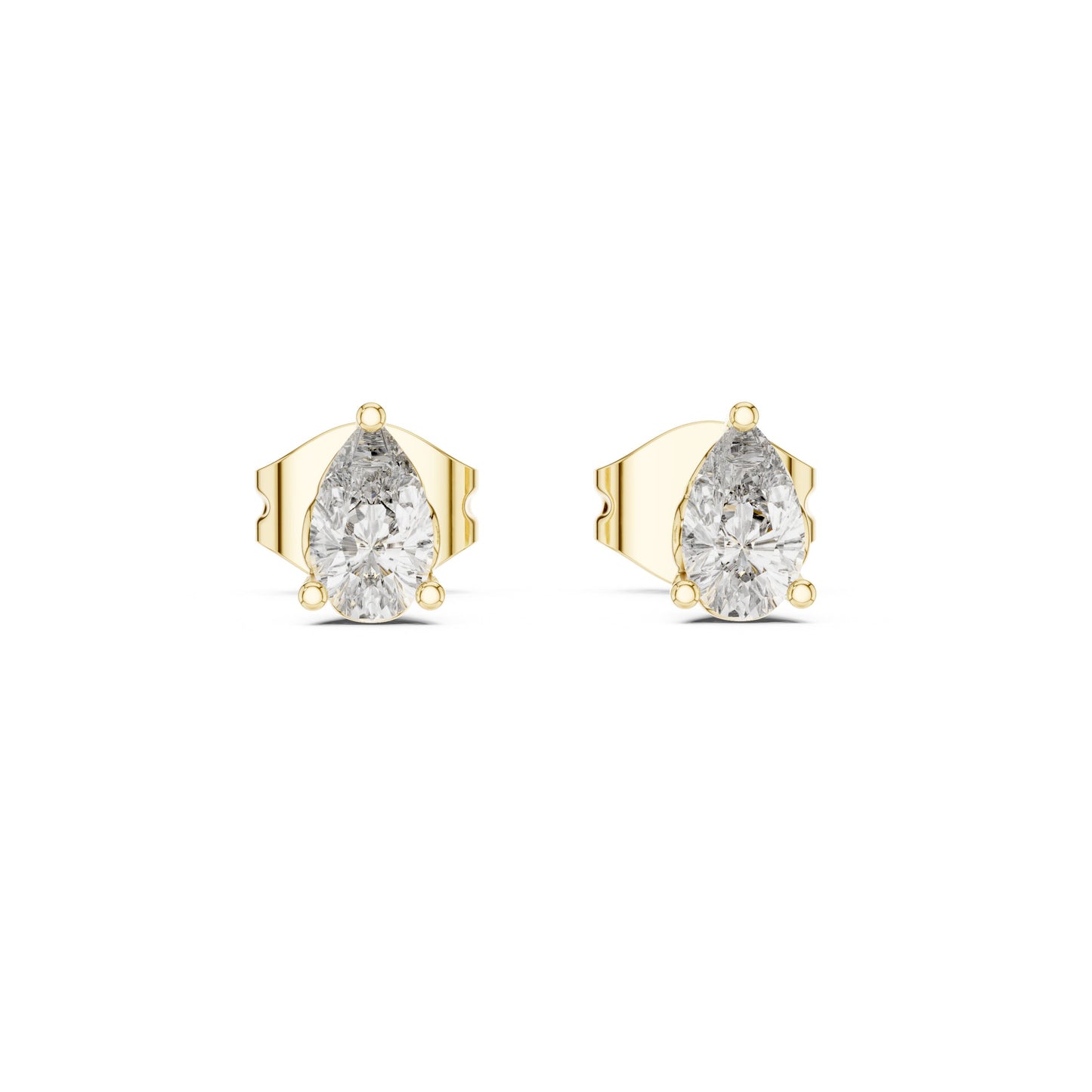 Pear Stud Lab Grown Diamond Earrings