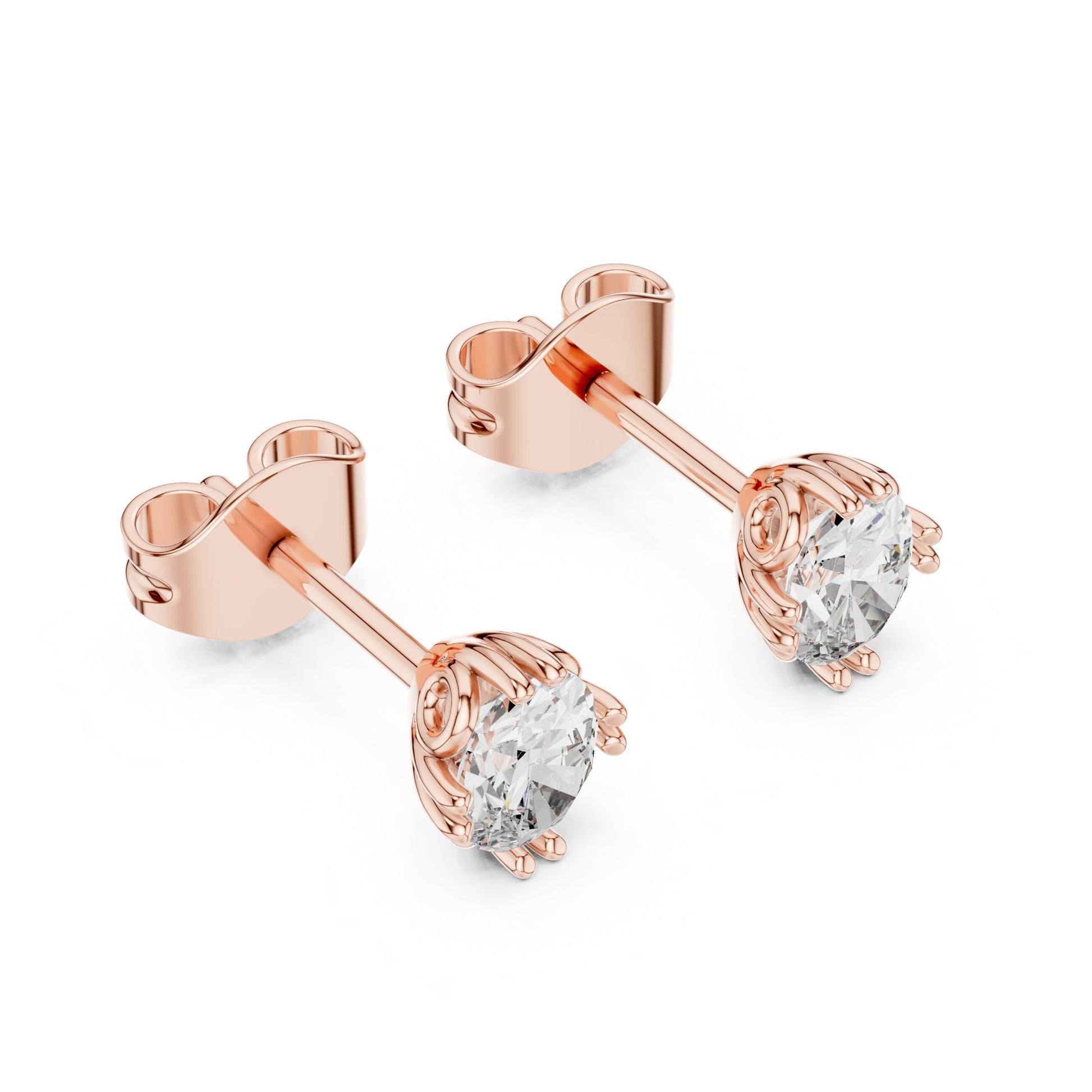 Oval Stud Lab Grown Diamond Earrings