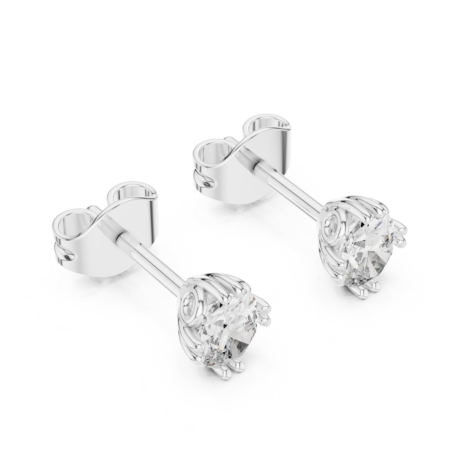 Oval Stud Lab Grown Diamond Earrings