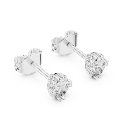 Oval Stud Lab Grown Diamond Earrings