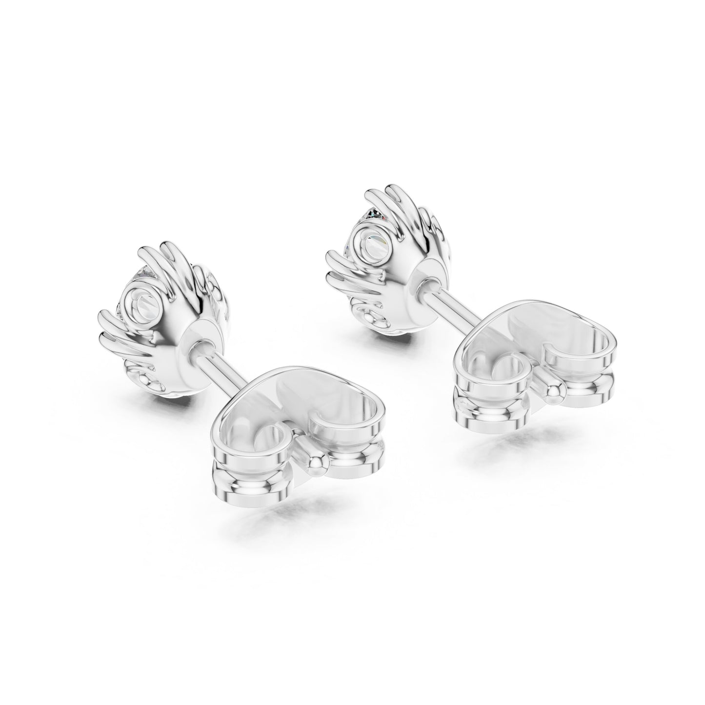 Oval Stud Lab Grown Diamond Earrings