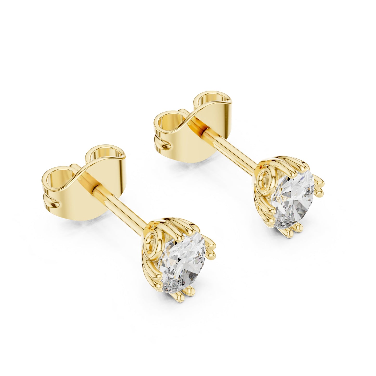 Oval Stud Lab Grown Diamond Earrings