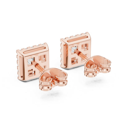Mixed Shape Lab Grown Diamond Stud Earrings