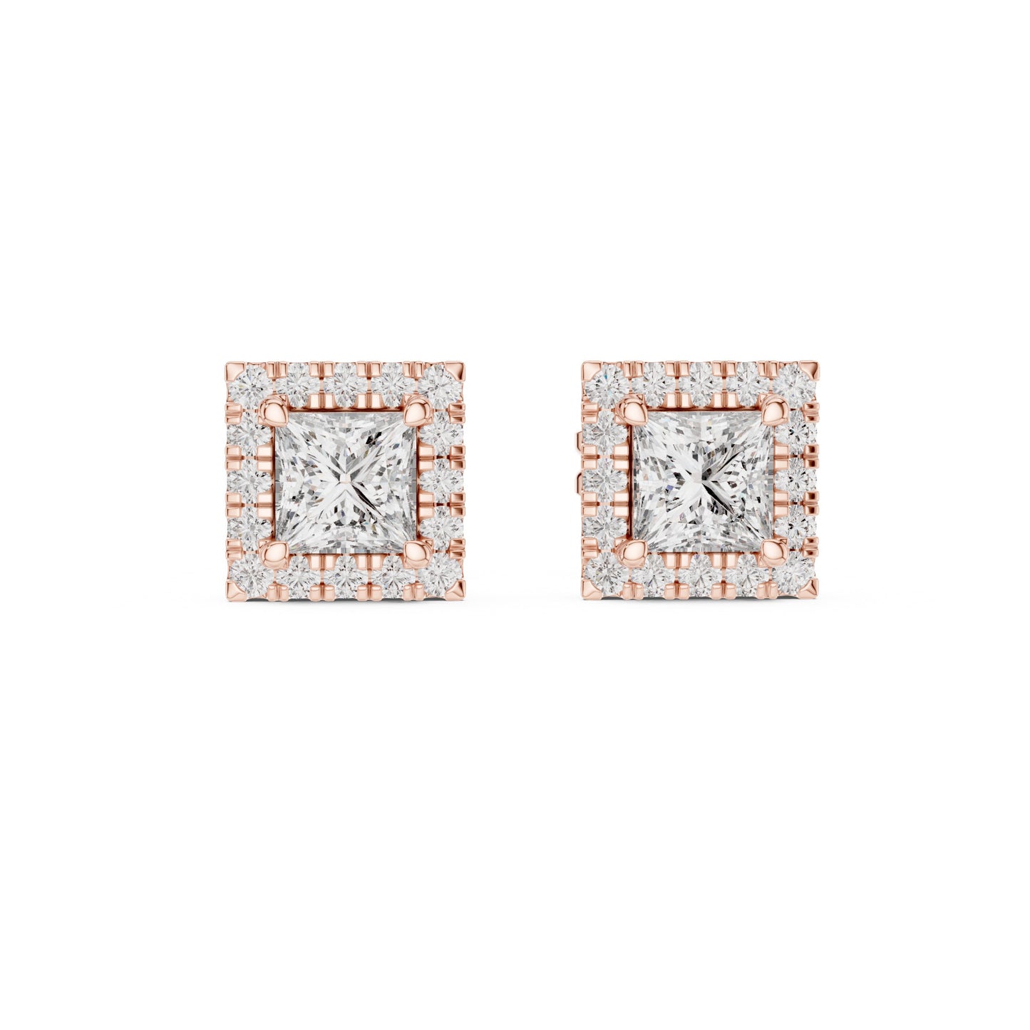 Mixed Shape Lab Grown Diamond Stud Earrings