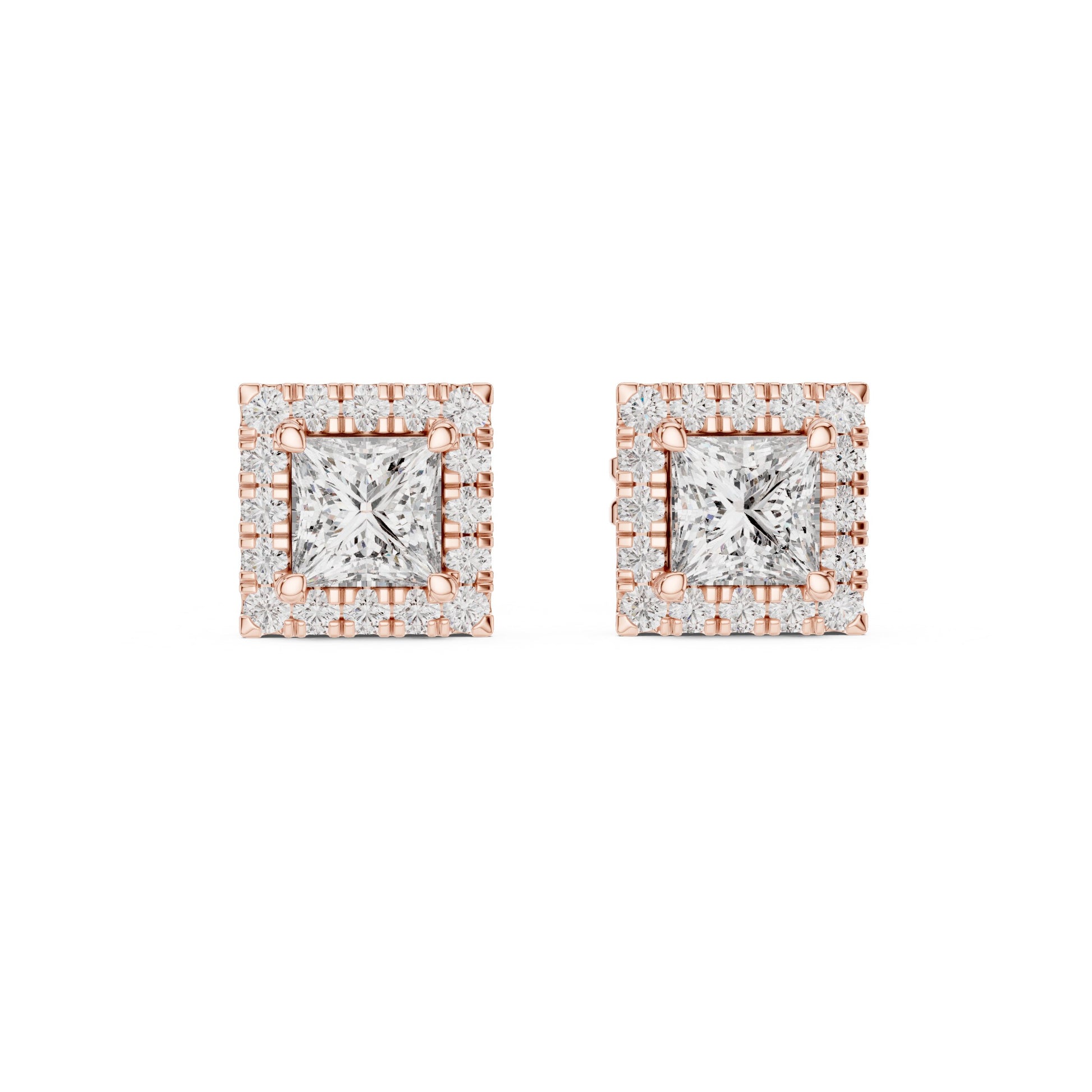 Mixed Shape Lab Grown Diamond Stud Earrings