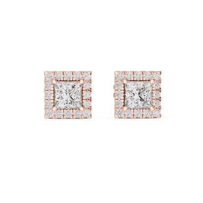 Mixed Shape Lab Grown Diamond Stud Earrings
