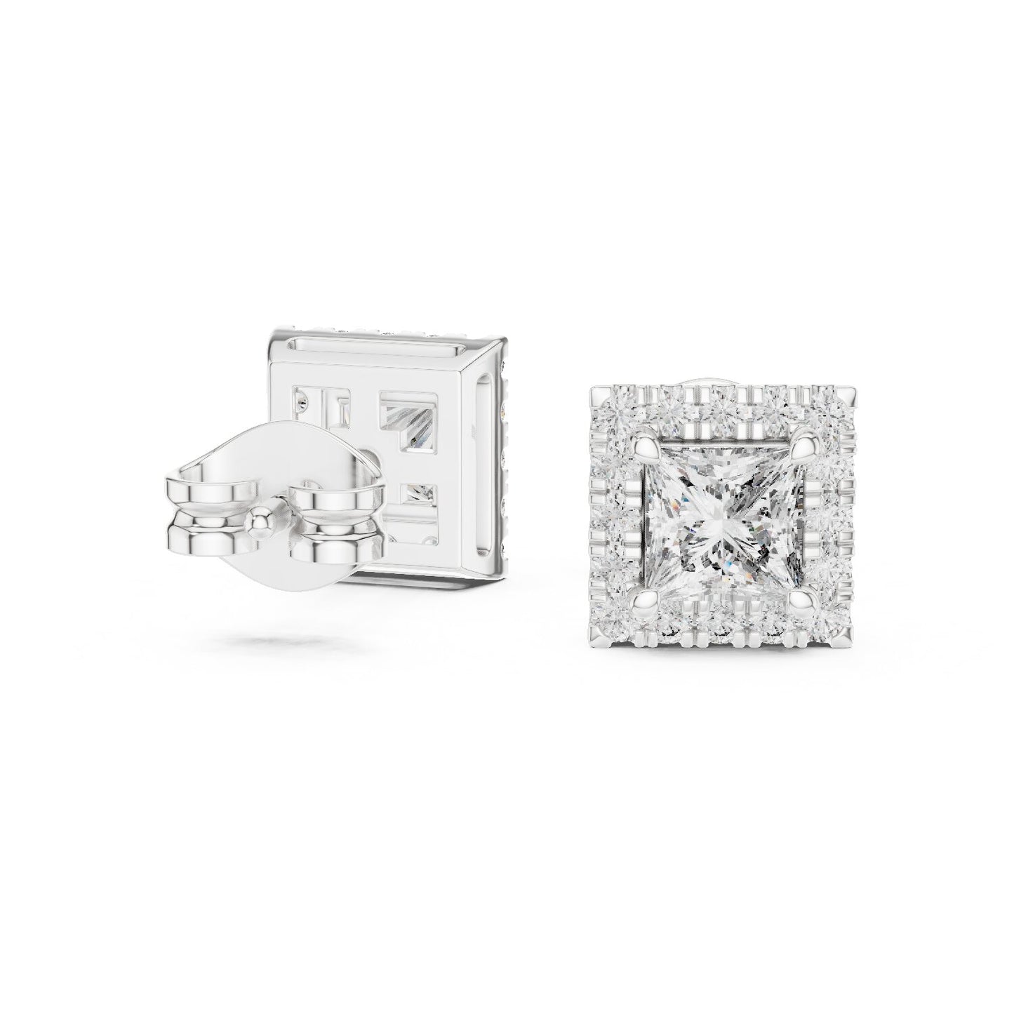 Mixed Shape Lab Grown Diamond Stud Earrings