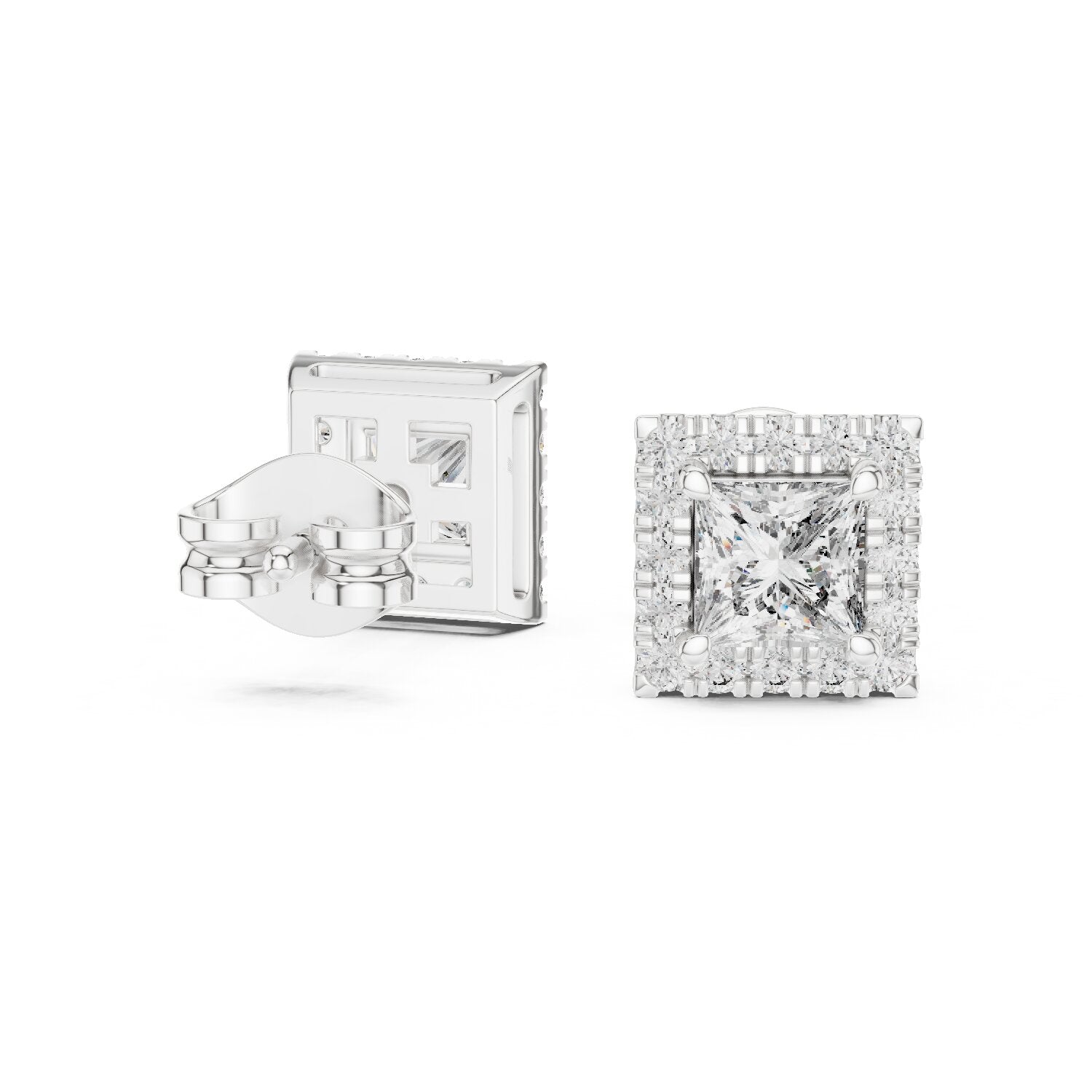 Mixed Shape Lab Grown Diamond Stud Earrings