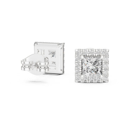 Mixed Shape Lab Grown Diamond Stud Earrings