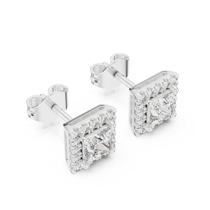 Mixed Shape Lab Grown Diamond Stud Earrings