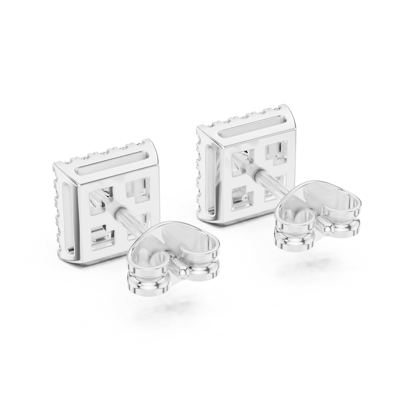 Mixed Shape Lab Grown Diamond Stud Earrings