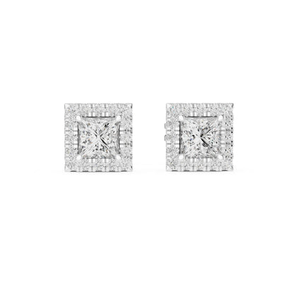 Mixed Shape Lab Grown Diamond Stud Earrings