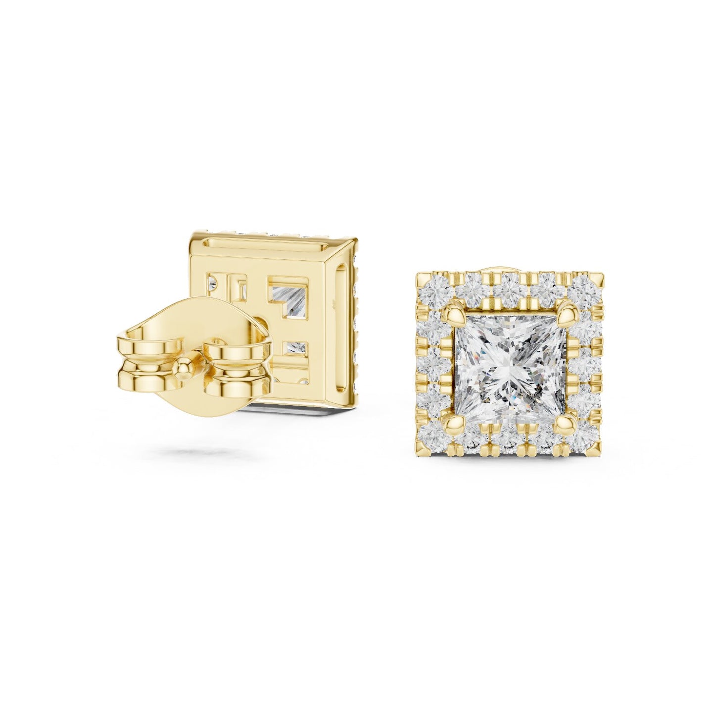 Mixed Shape Lab Grown Diamond Stud Earrings