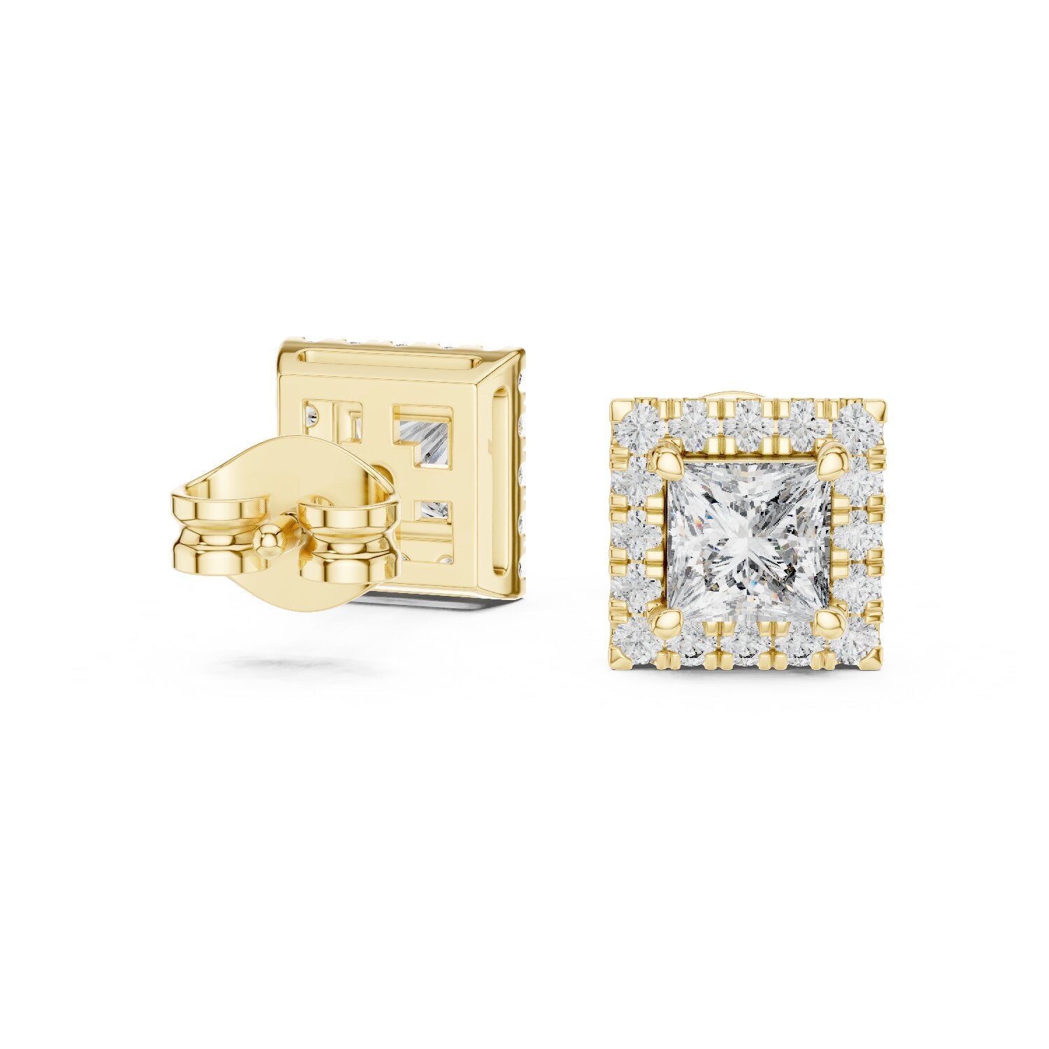 Mixed Shape Lab Grown Diamond Stud Earrings