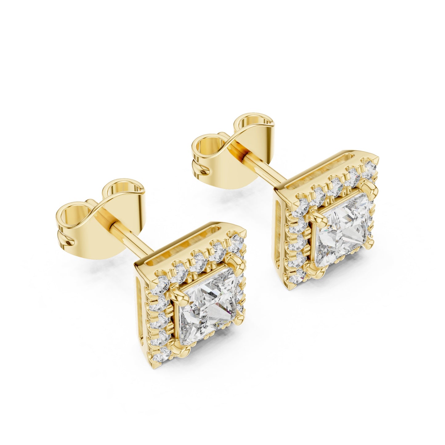 Mixed Shape Lab Grown Diamond Stud Earrings