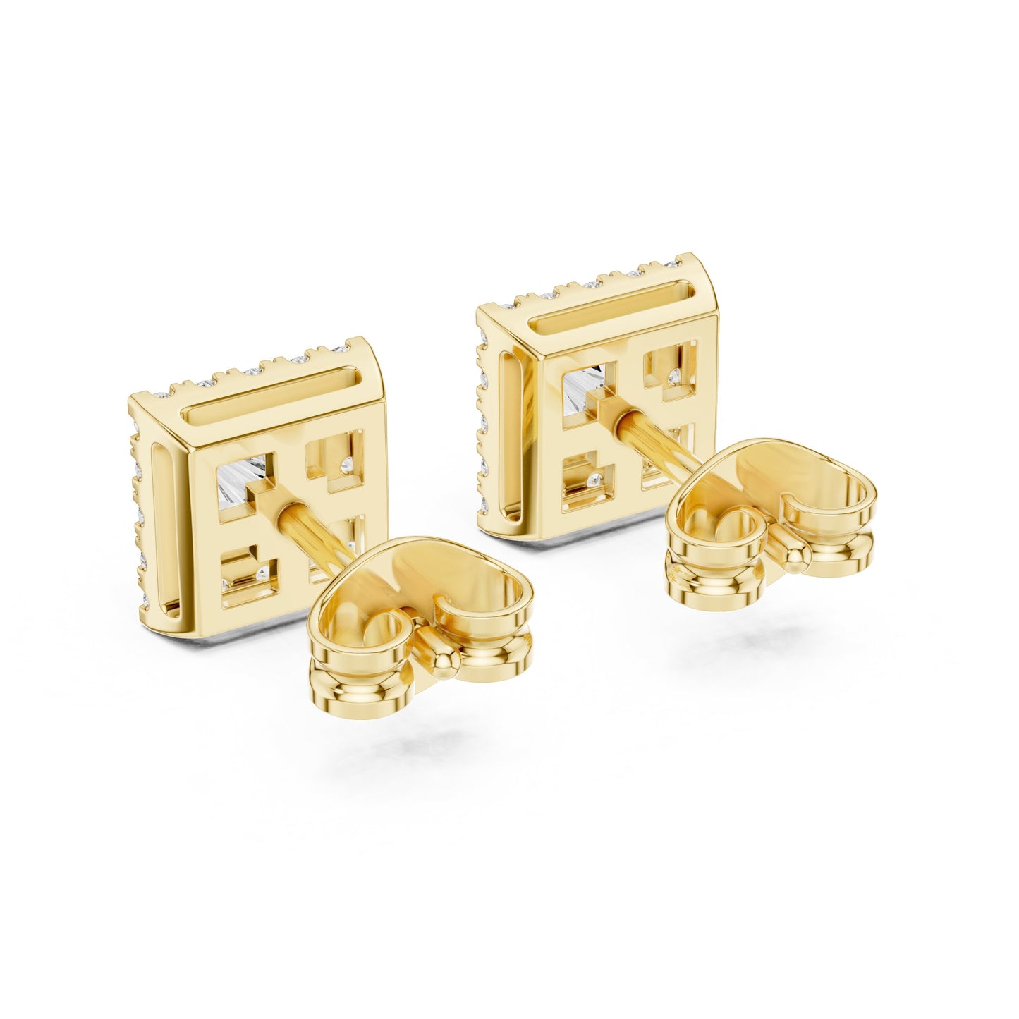 Mixed Shape Lab Grown Diamond Stud Earrings