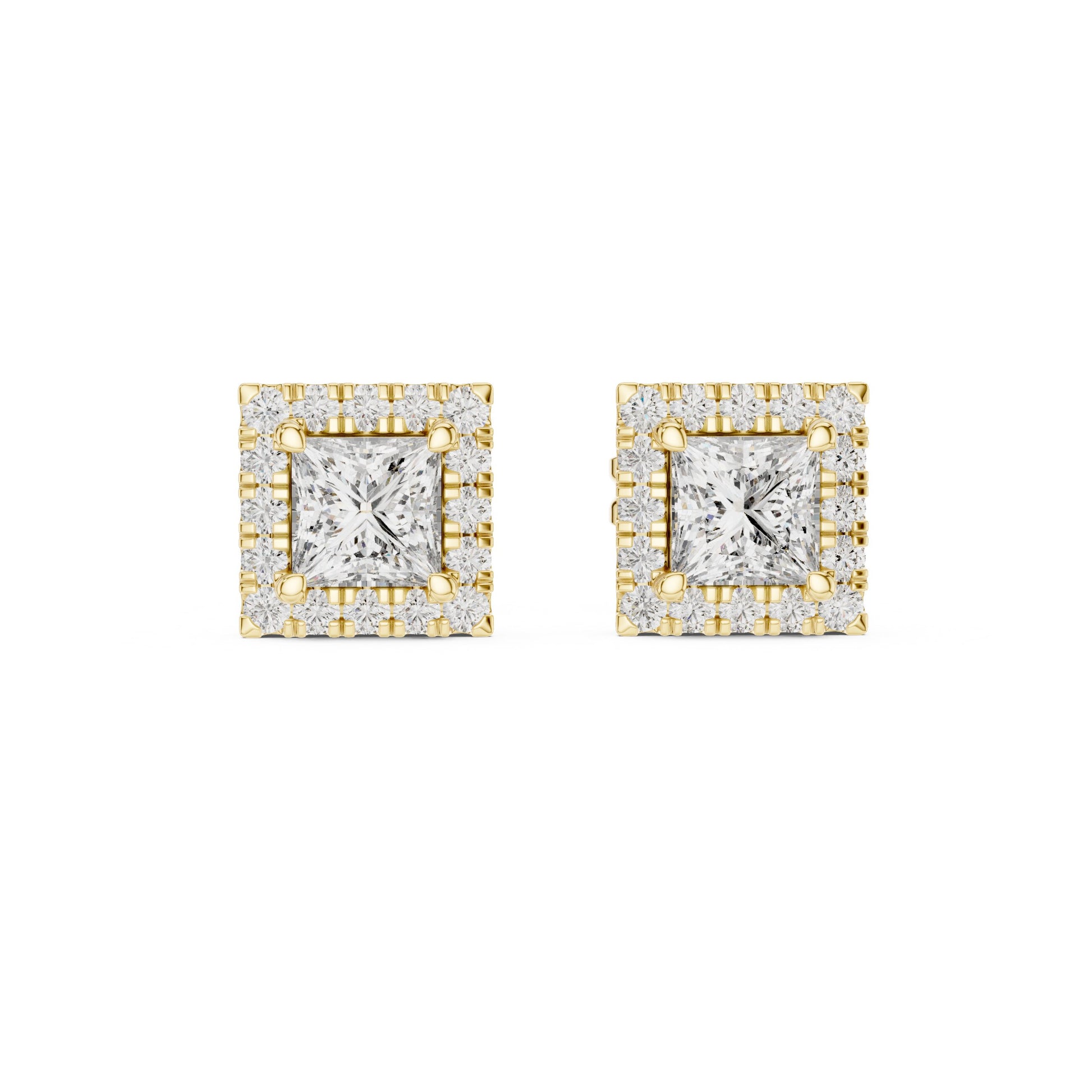 Mixed Shape Lab Grown Diamond Stud Earrings
