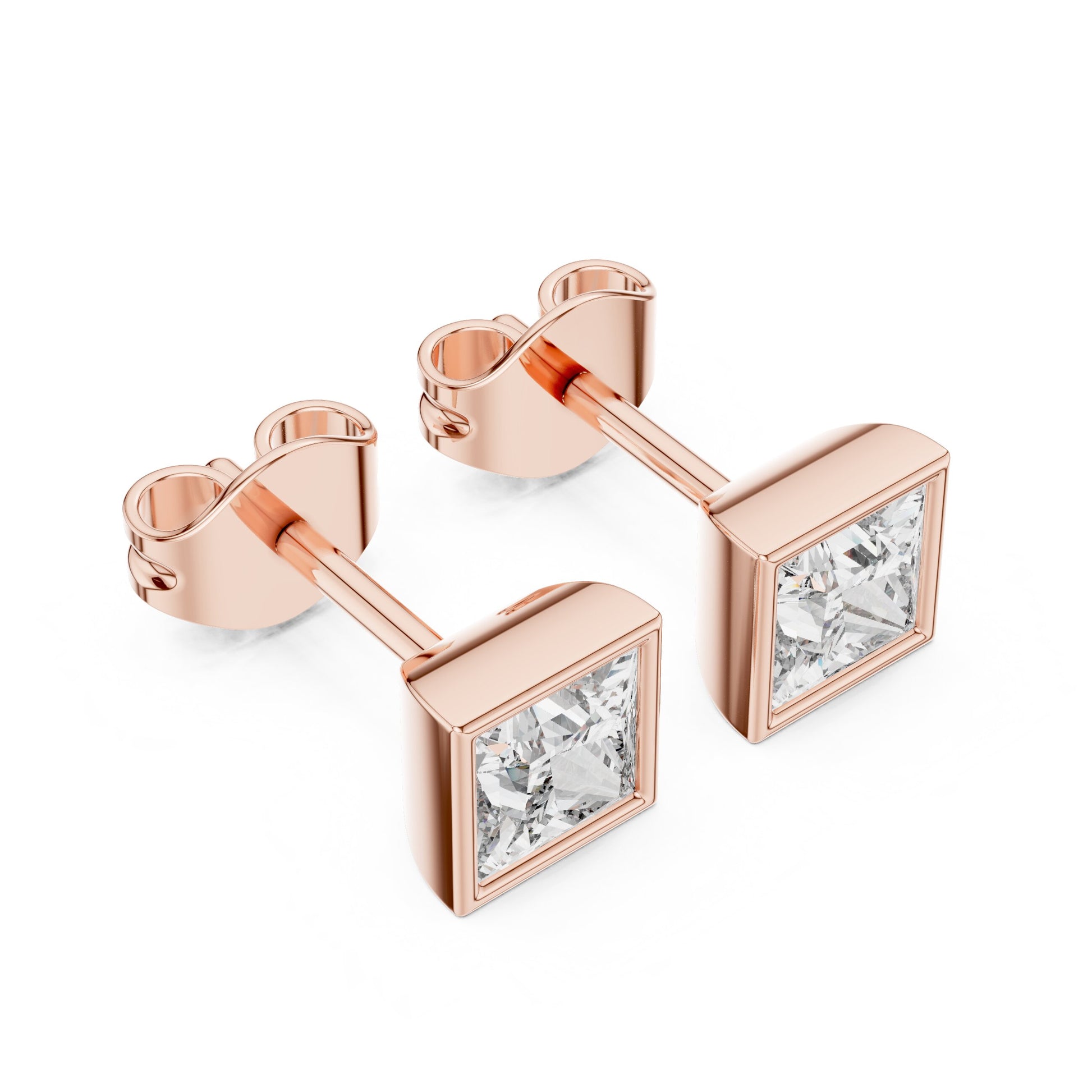 Princess Stud Lab Grown Diamond Earrings