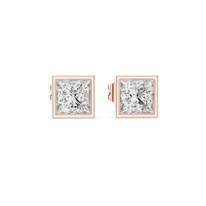 Princess Stud Lab Grown Diamond Earrings