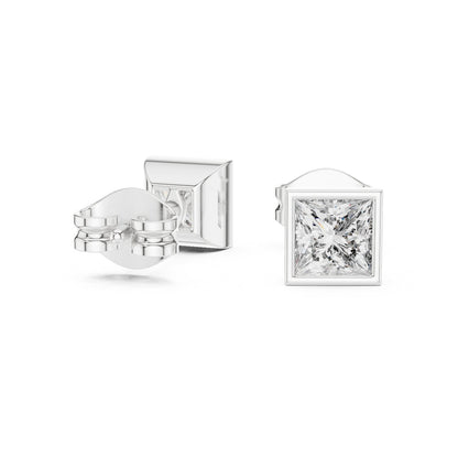 Princess Stud Lab Grown Diamond Earrings
