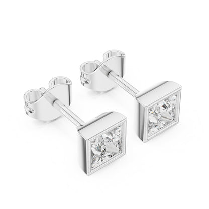 Princess Stud Lab Grown Diamond Earrings
