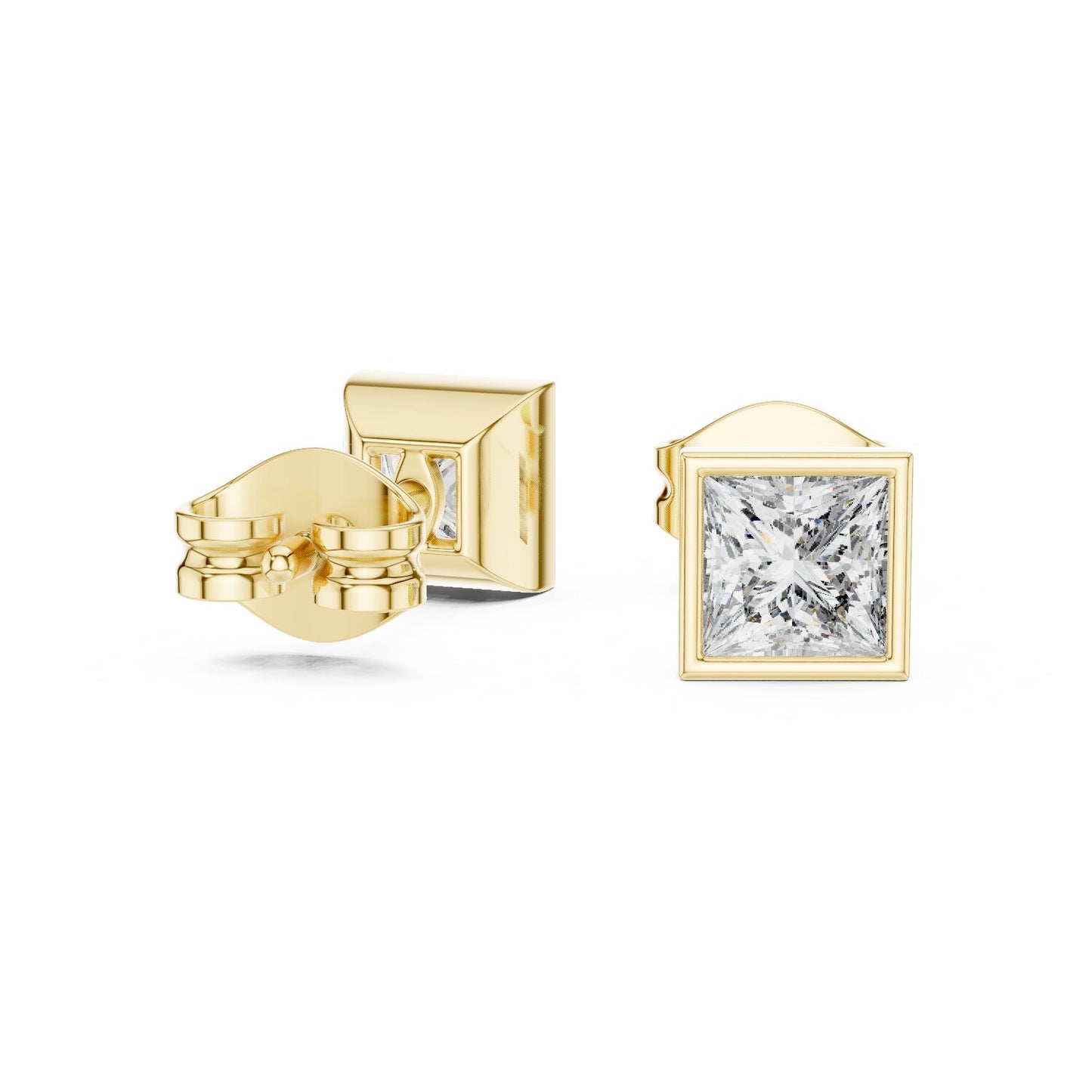 Princess Stud Lab Grown Diamond Earrings