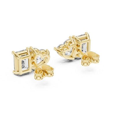 Mixed Shape Lab Grown Diamond Stud Earrings