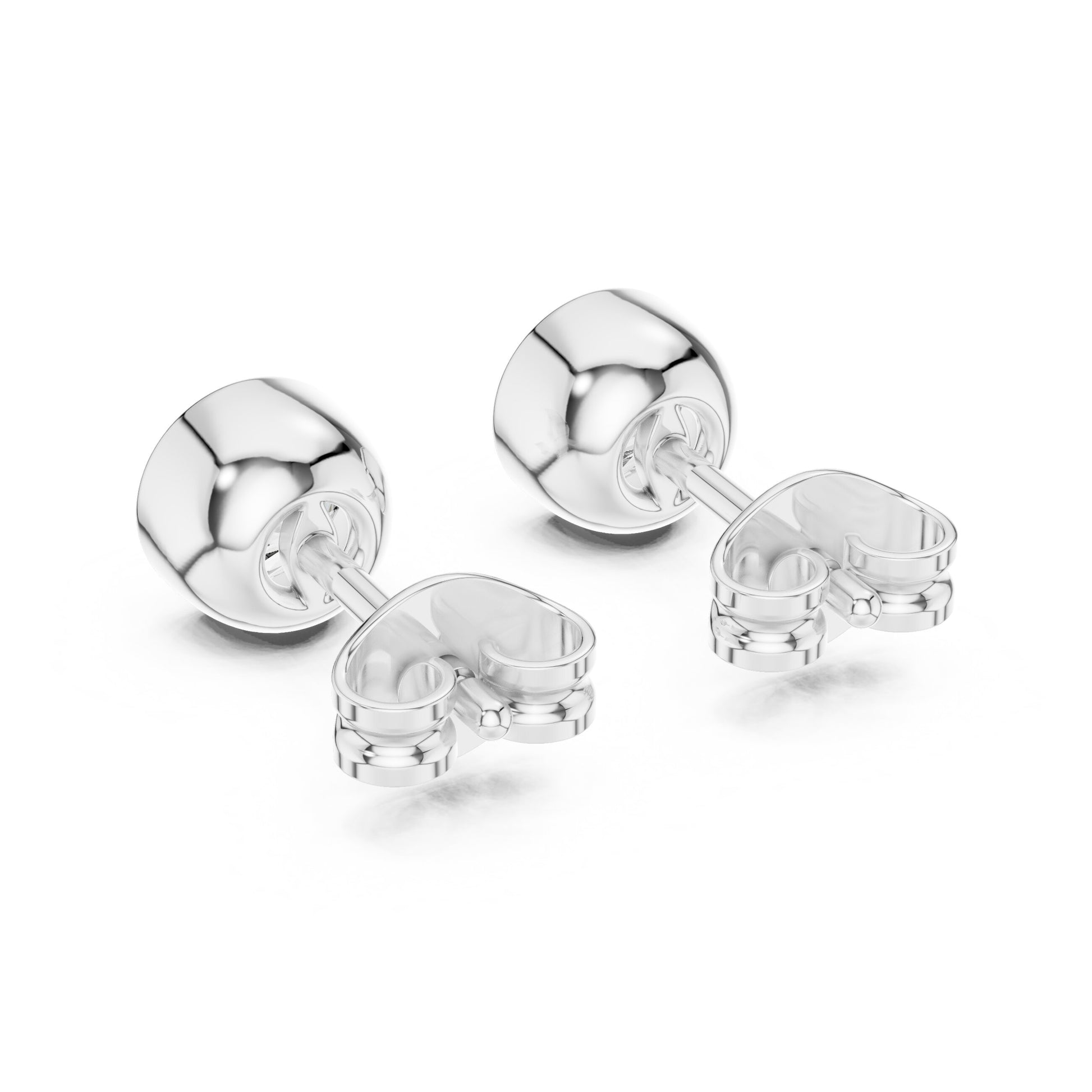 Round Stud Lab Grown Diamond Earrings