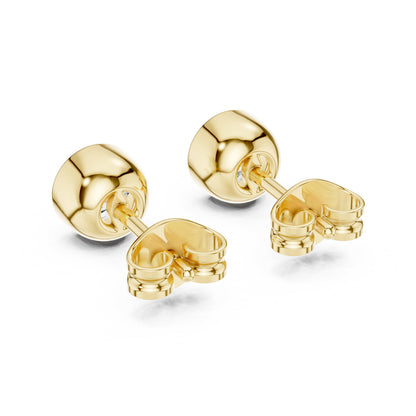 Round Stud Lab Grown Diamond Earrings