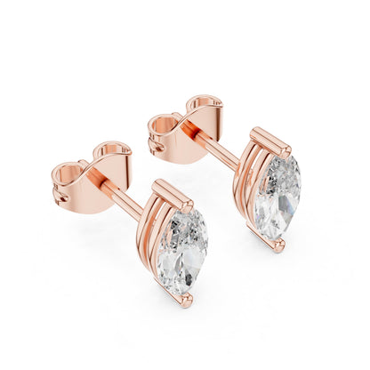 Marquise Stud Lab Grown Diamond Earrings