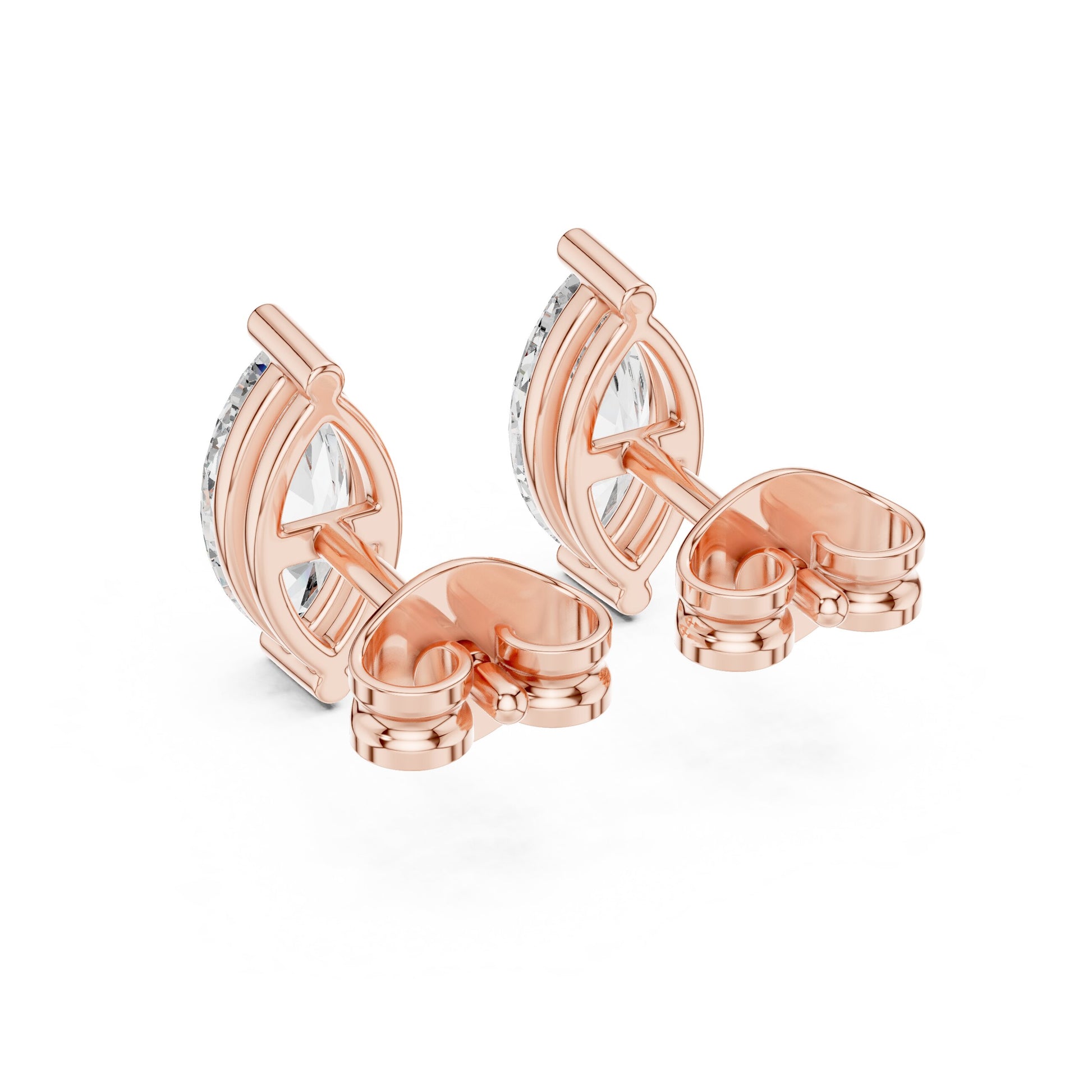 Marquise Stud Lab Grown Diamond Earrings