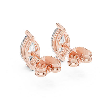 Marquise Stud Lab Grown Diamond Earrings