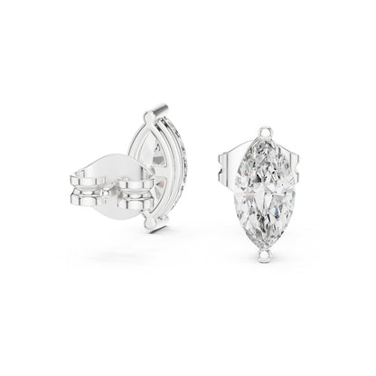 Marquise Stud Lab Grown Diamond Earrings