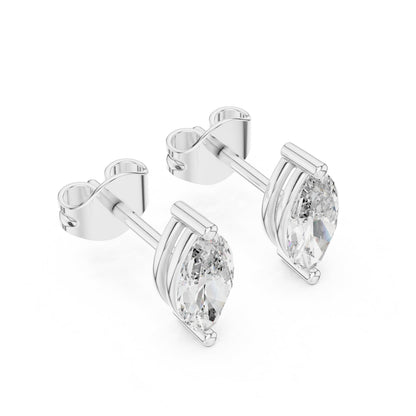 Marquise Stud Lab Grown Diamond Earrings