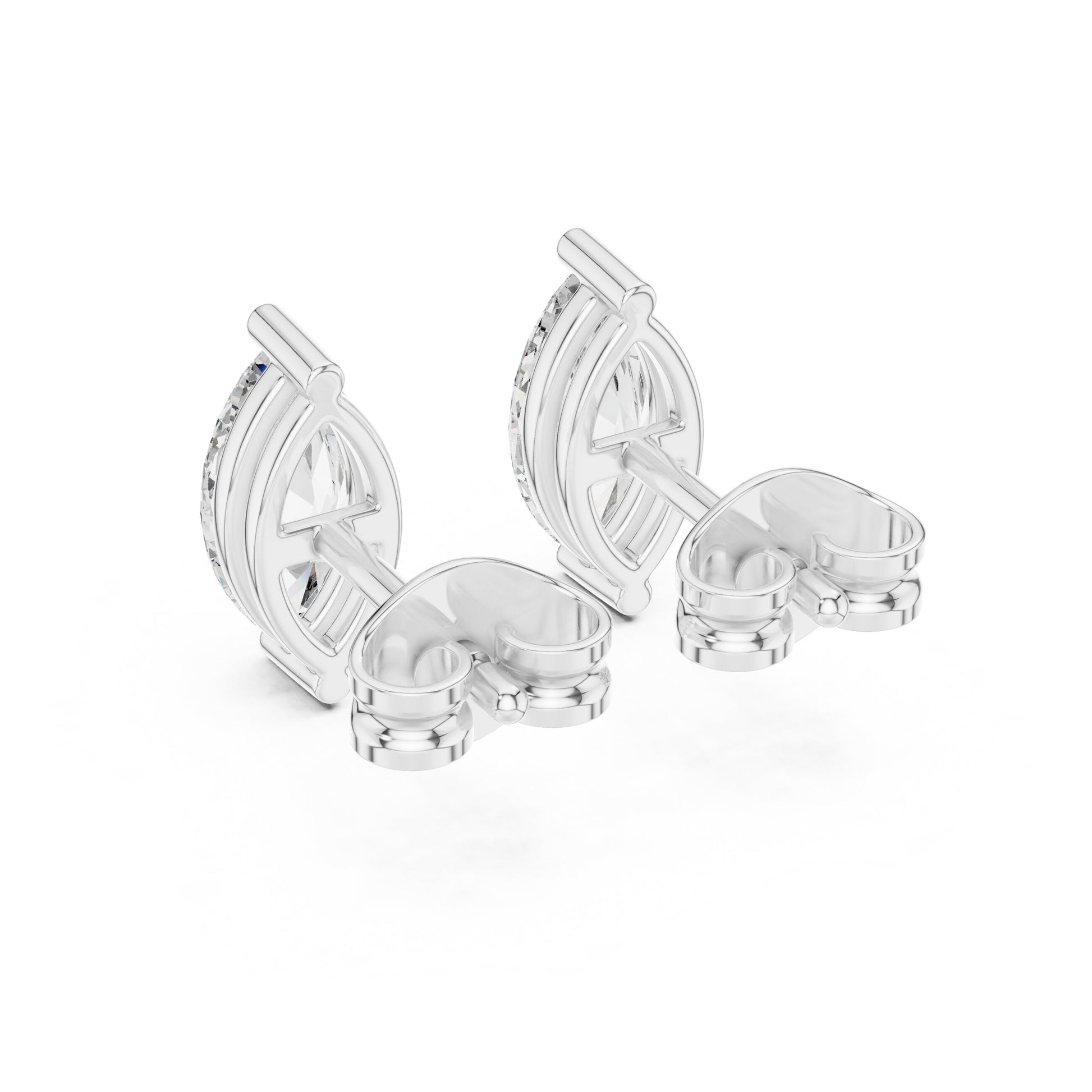 Marquise Stud Lab Grown Diamond Earrings