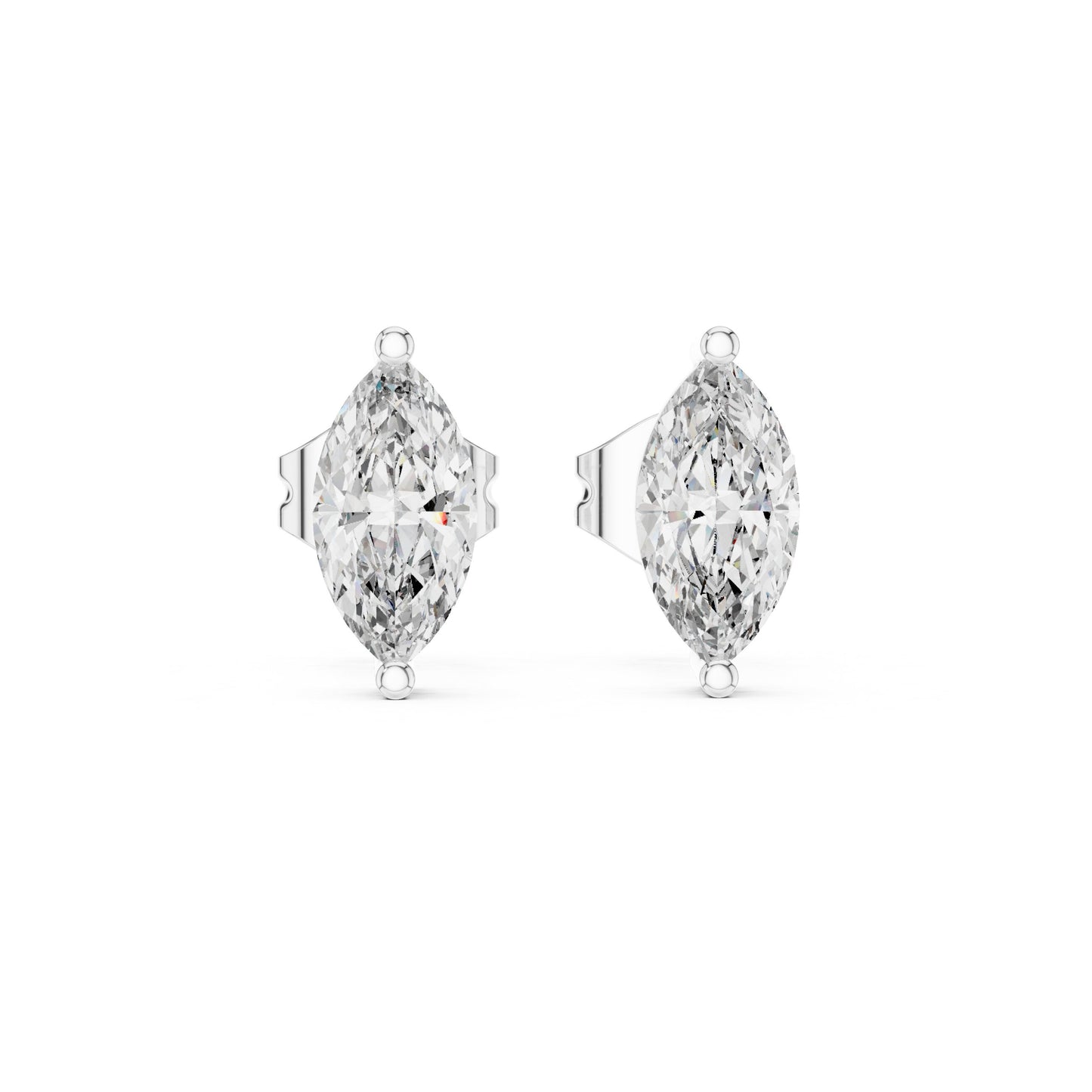 Marquise Stud Lab Grown Diamond Earrings