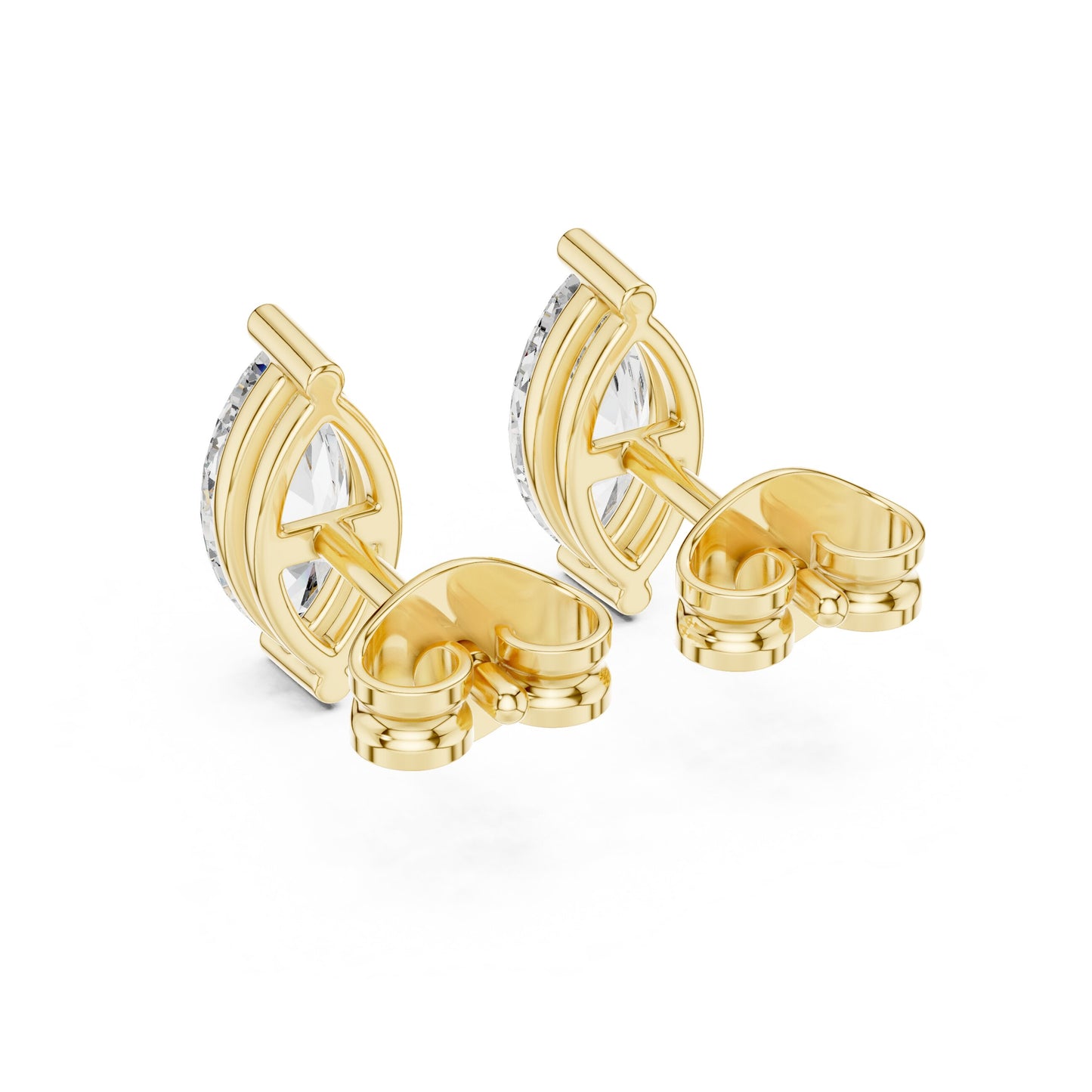 Marquise Stud Lab Grown Diamond Earrings
