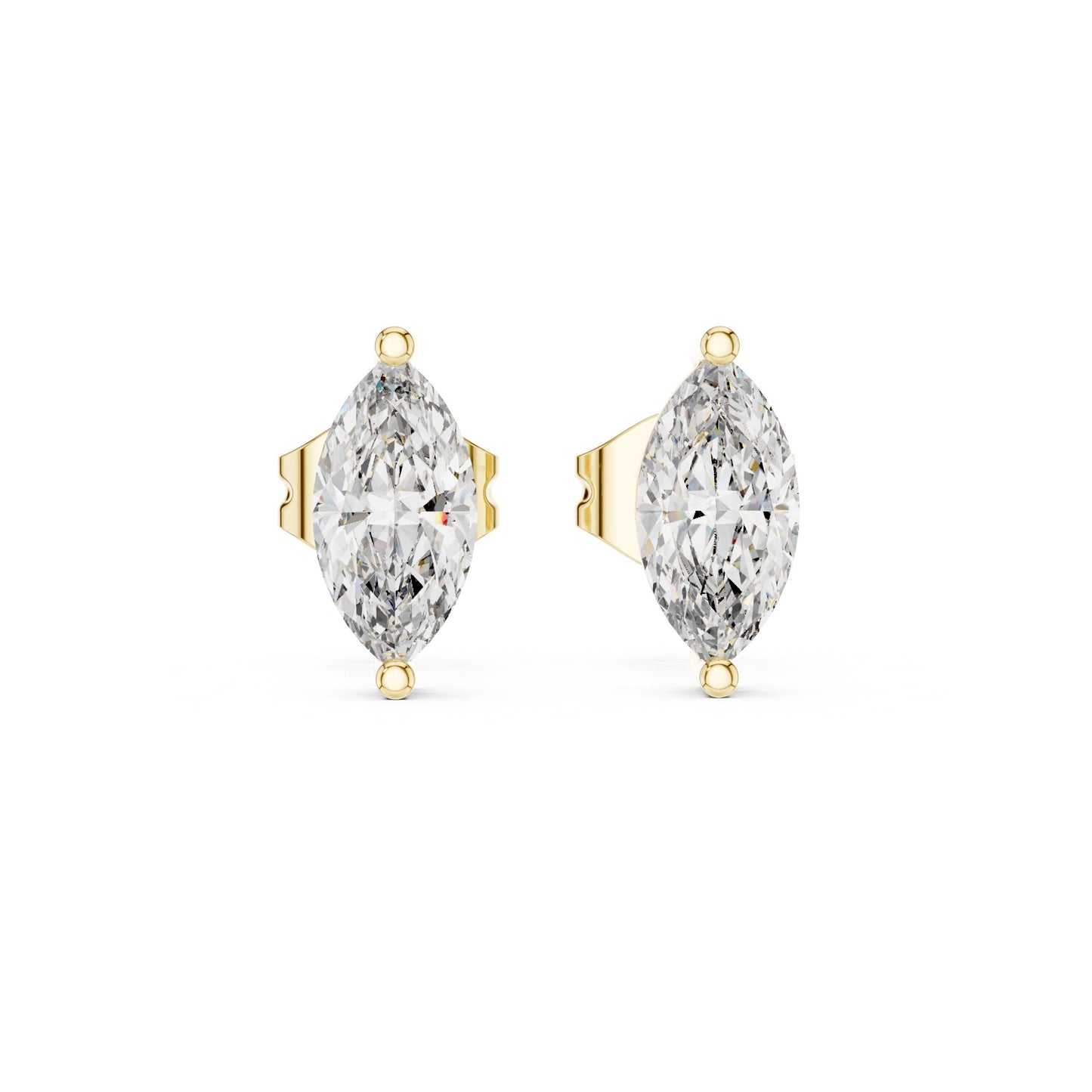 Marquise Stud Lab Grown Diamond Earrings