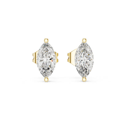 Marquise Stud Lab Grown Diamond Earrings