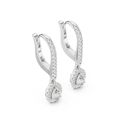 Mixed Shape Lab Grown Diamond Huggie Earrings