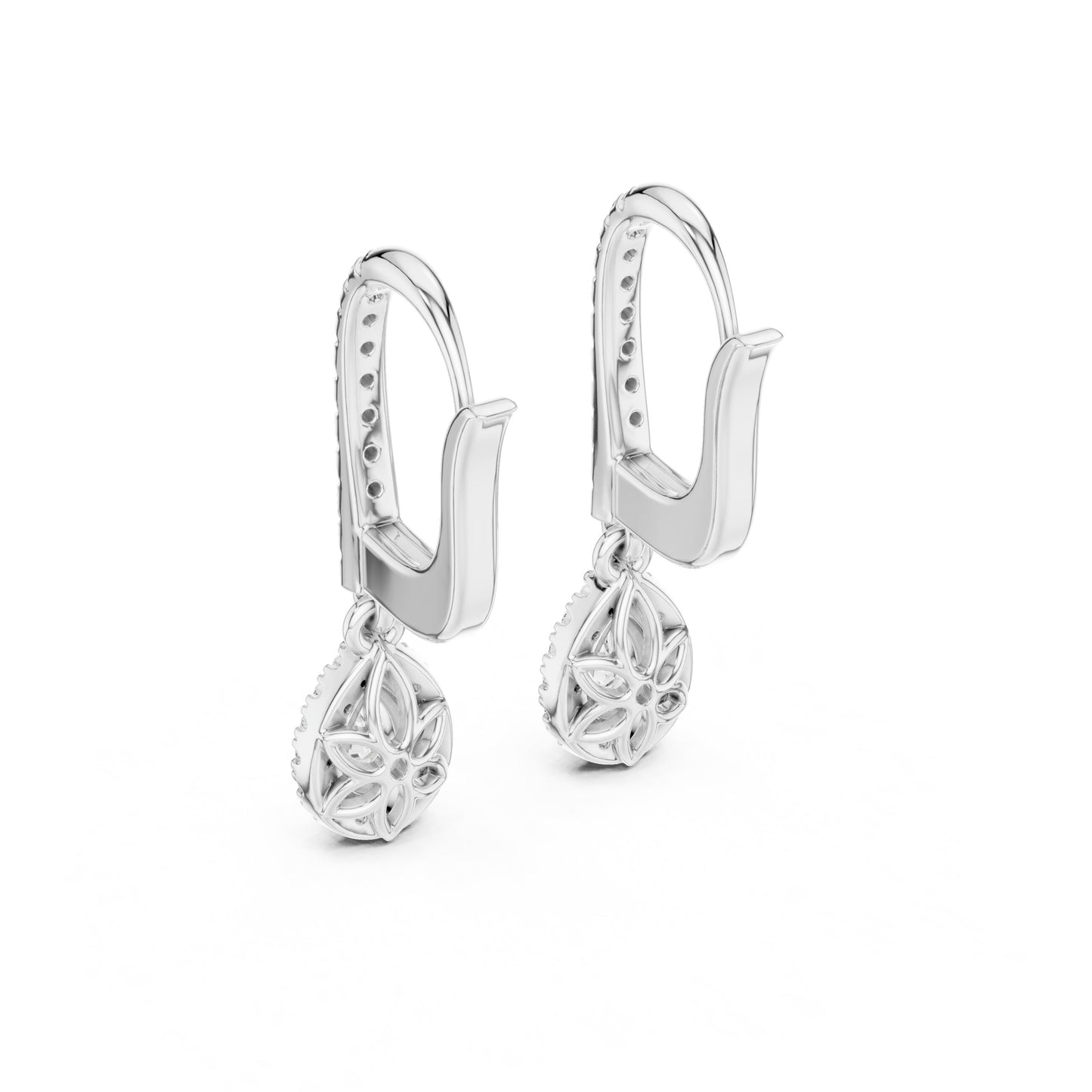 Mixed Shape Lab Grown Diamond Huggie Earrings