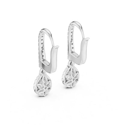 Mixed Shape Lab Grown Diamond Huggie Earrings