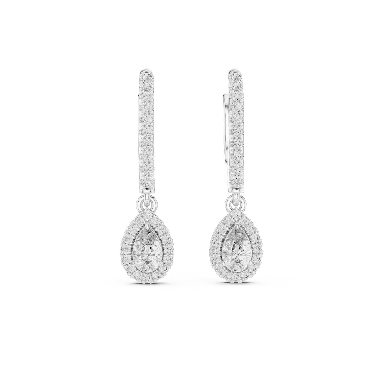Mixed Shape Lab Grown Diamond Huggie Earrings