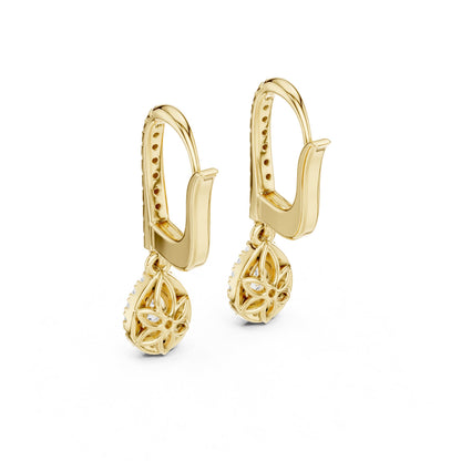 Mixed Shape Lab Grown Diamond Huggie Earrings